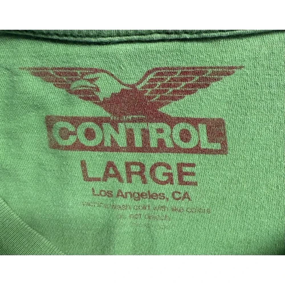 Steel Panther Band T-Shirt Men's Large Green Heavy Metal Graphic Concert Tee - Picture 3 of 6